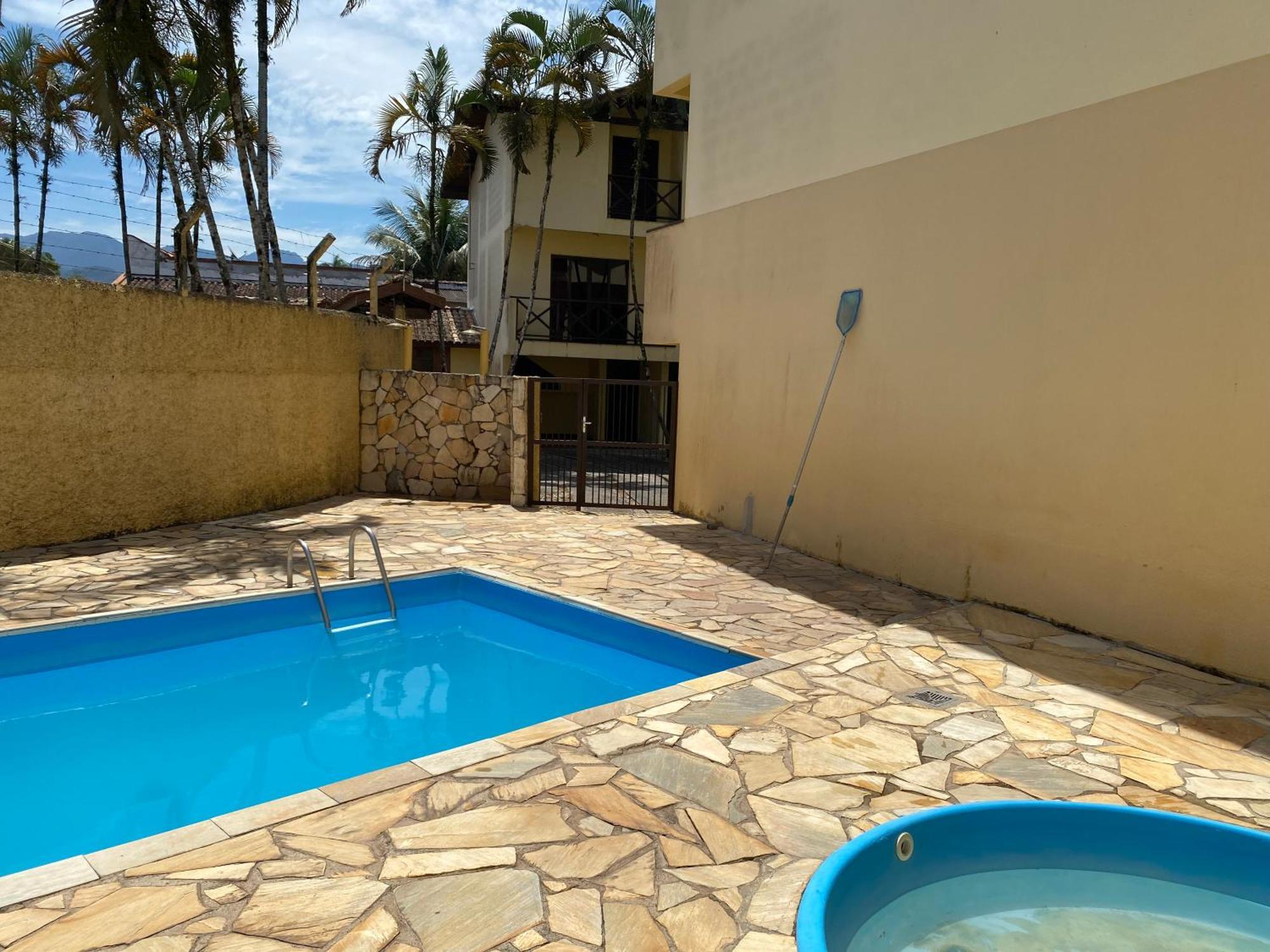 Triplex Piscina Churrasqueira Lava E Seca Wi-Fi E 2 Tvs Em Condominio Com 90M2 No Centro De Ubatuba Ngoại thất bức ảnh